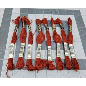 DMC Thread Mouliné #25 Embroidery Cotton 6 Strand Floss 8.7yd 300 Mahoney Lot/8